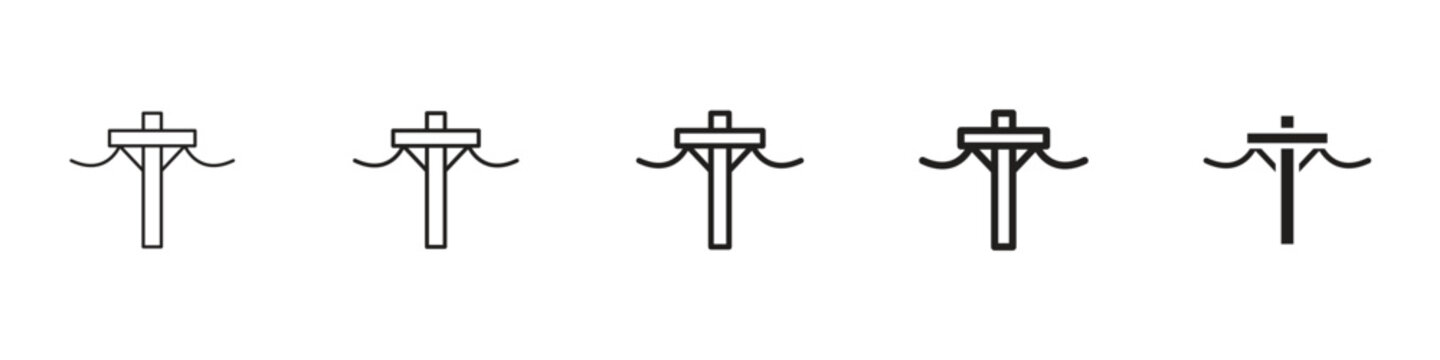 Utility pole icon