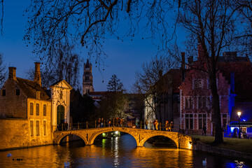 Naklejka premium Bruges, Belgium in December