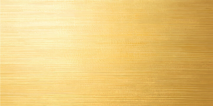 Gold fine brushed steel metal texture. Gold texture with fine brush steel. Polished golden textured background. Metal gold wallpaper. Vector illustration