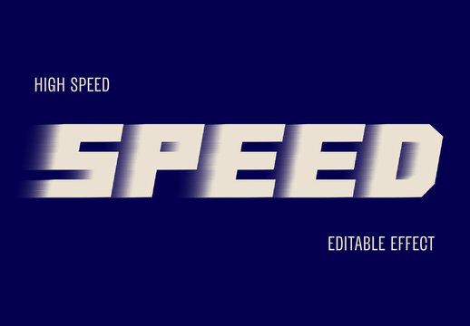 High Speed Text Effect