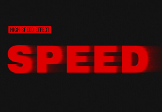 High Speed Text Effect