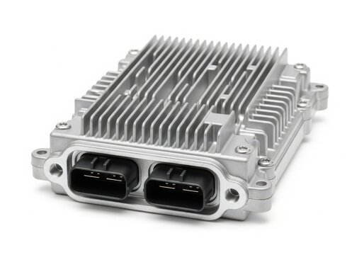 A close-up view of an engine control unit