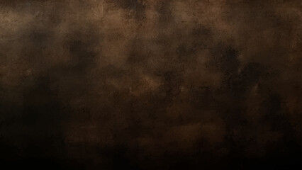 Dark vintage grunge textured background with aged dirty wall effect in brown and black tones resembling antique paper or chalkboard surface suitable for wallpaper or design backdrop © Ateş
