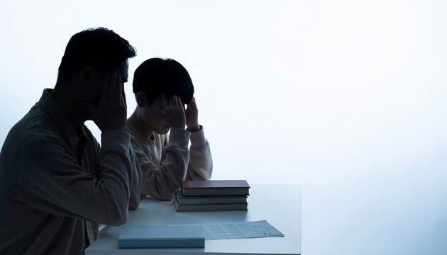 受験勉強のプレッシャーに悩む親子