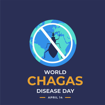 World Chagas Disease Day flyer illustration