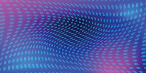 Obraz premium Abstract digital waving 3d particle technology background design. Futuristic moving dots particles, hi-tech and big data visualization for brochures, flyers, magazine, business card, banner. Vector.
