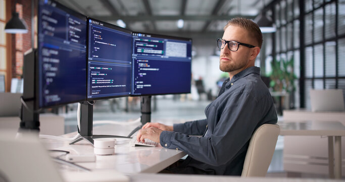 Dedicated Software Developer Concentrating On Programming And Problem Solving