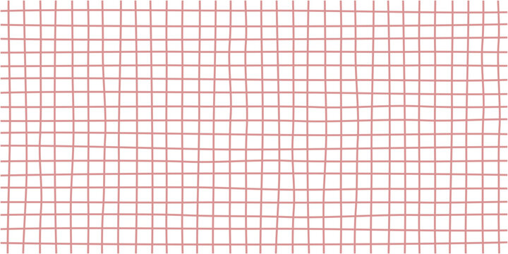 歪みのあるピンクの格子柄の背景素材