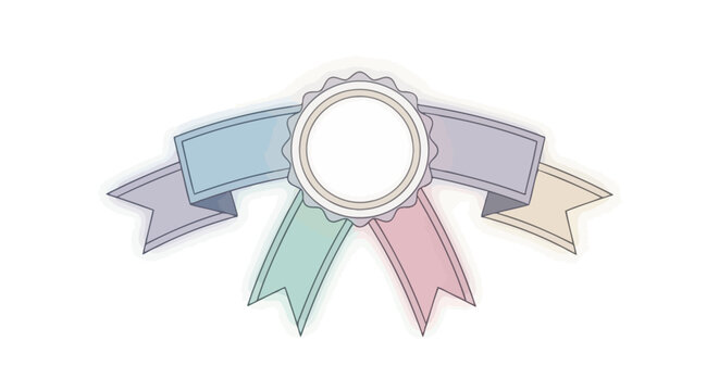 Colorful ribbons tied together in bow.