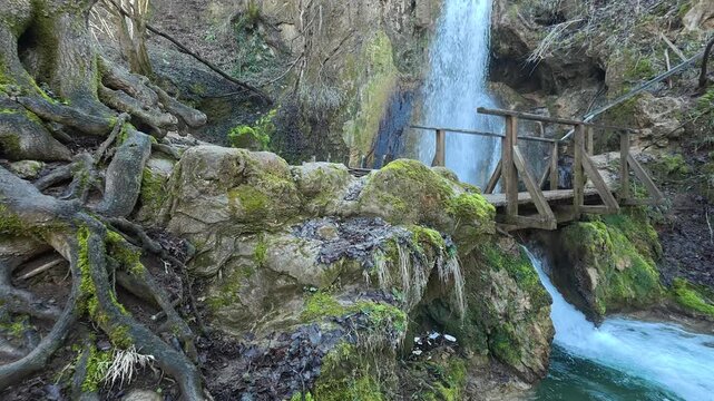 Forest Waterfall. Ozren Mountain, Sokobanja region (Ripaljka). Balkans, Serbia.