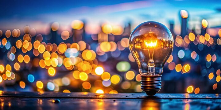 Blurred City Lights Background: Skill Development for Career Success