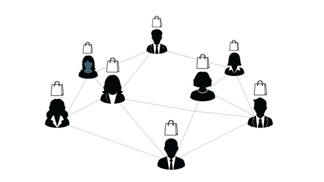 Business People Network Connection.