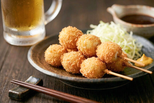 うずら卵の串かつ