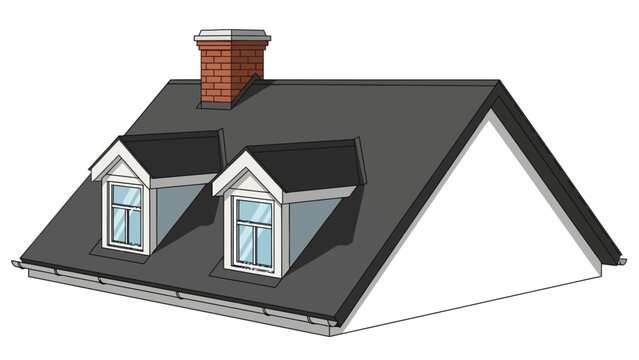 Roof with Dormer Windows.