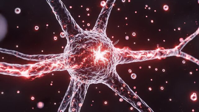 An abstract red and blue star explosion pattern featuring a vector starfish splash design and summer sea nature elements in a colorful Christmas illustration