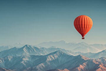 Obraz premium Experience vibrant heights in a hot air balloon