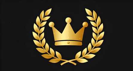 wreath, crown, laurel, golden, gold, leaf, leaves, branch, branches, foliage, botanical, plant, olive, olivebranch, victory, award, honor, success, achievement, winner, champion, royalty, royal, king, © mrpixel
