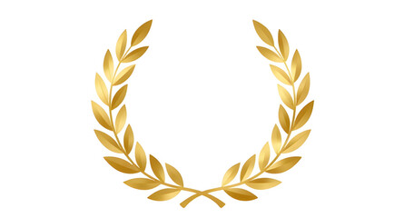 laurel, gold, wreath, golden, leaf, leaves, branch, branches, foliage, botanical, plant, olive, olivebranch, victory, award, honor, success, achievement, winner, champion, emblem, badge, crest, symbol © mrpixel