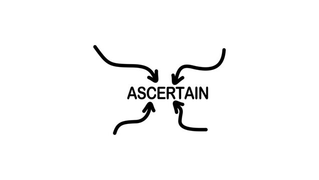 ascertain symbol, black isolated silhouette