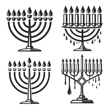 menorah vector illustration