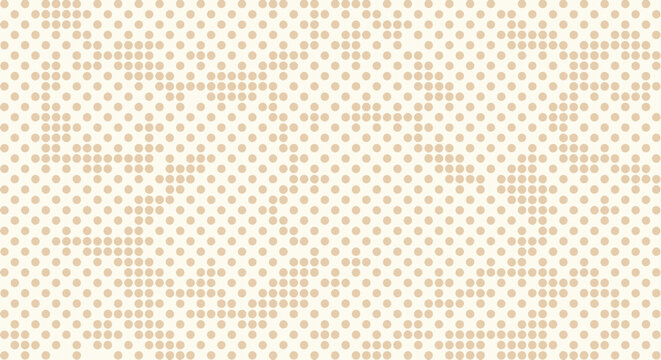 Subtle beige halftone dot pattern background with tiny circles forming soft abstract texture for professional minimalist corporate branding and web design