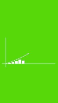 Financial background showing analytic with moving line and graph. Full HD. 4K