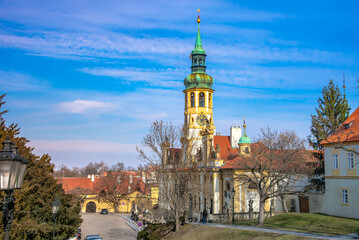 Prague Loreta catholic church, one of the most beautiful landmarks of capital of Czech Republic © gatsi