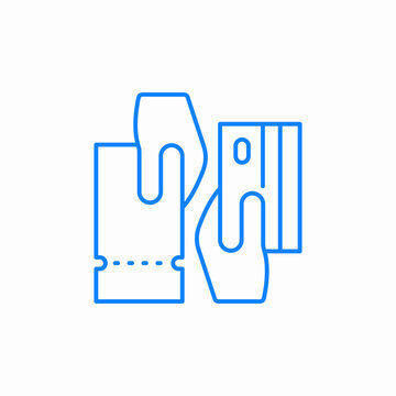 ticket purchase icon sign vector
