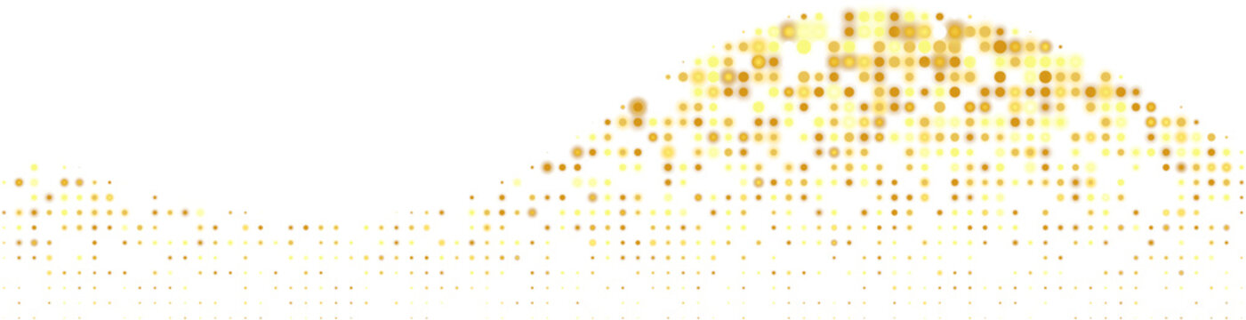 Golden Dotted Glowing Border