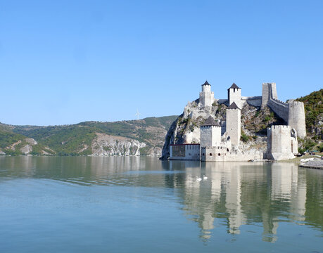 Golubac Fortress on the River Danube, Serbia