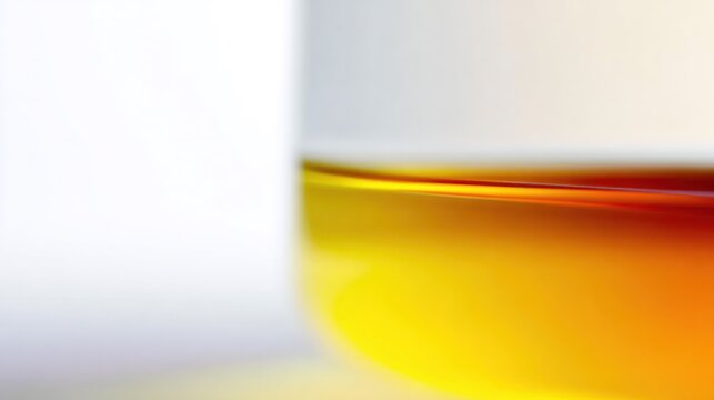 Layers of amber liquid in a glass with subtle color gradations. bar promotions, beverage menus, designed for food & beverage menus and cafe branding, inspires menu design.