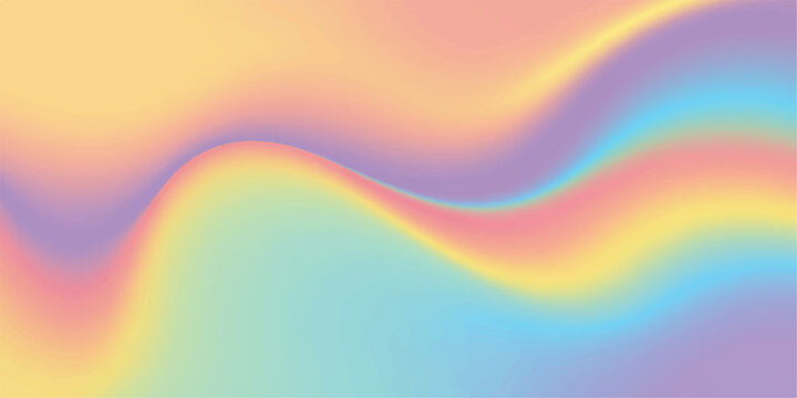 Abstract colorful background featuring a bright rainbow wave and artistic swirl patterns with motion blur for a vibrant vector illustration wallpaper