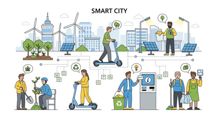 Smart City Technology: Sustainable Urban Living with Green Energy and Eco-Friendly Transport