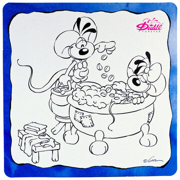 Dortmund - Deutschland 21. M&auml;rz 2026 - Sammelkarte von der Diddl Maus als Malvorlage