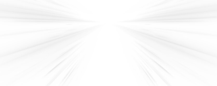 Futuristic neon laser motion lines move across city highway and road traffic. White light wave drives speed and motion with anime perspective zoom depth. Vector illustration png.