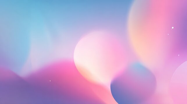 Abstract dreamy background with soft pastel colors and blurred shapes creating a serene and tranquil atmosphere for creative projects and design work