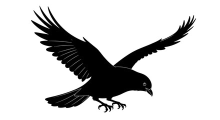 Obraz premium in flight with wings spread against a blue sky