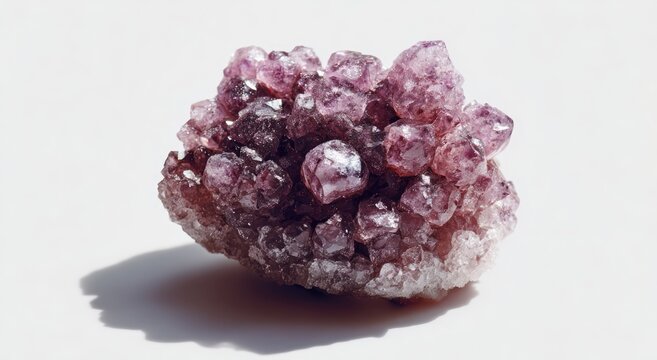 Sparkling Cluster of Lepidolite Mica - A Captivating Mineral Specimen.