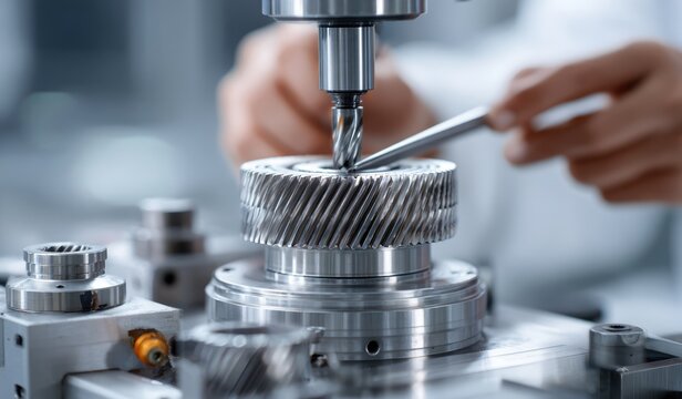 Precision Measurement of Gear with Coordinate Measuring Machine.