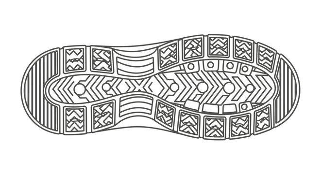 Shoe Sole Bottom View.