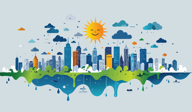 Abstract Weather Map