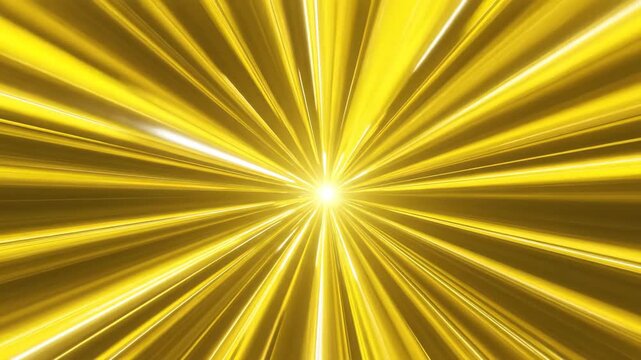 A dynamic burst of yellow rays radiating outward, creating a vibrant glow.