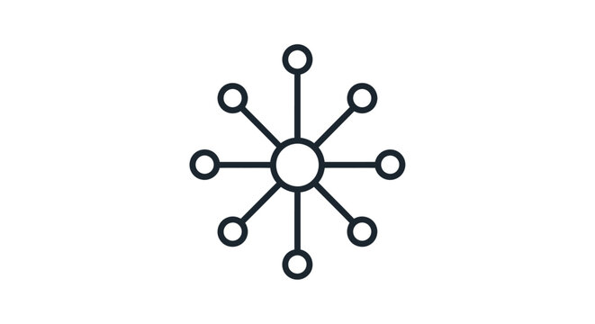 Abstract illustration of a network diagram showing connections and interdependencies