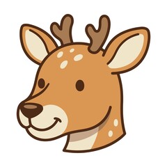 Fototapeta premium Vector image of a Deer, a cute and adorable animal.