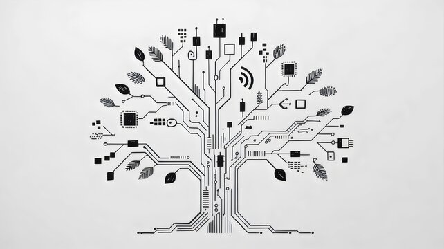Hand drawn technology evolution sketch &ndash; Suitable for history of tech, engineering workshops, or startups.