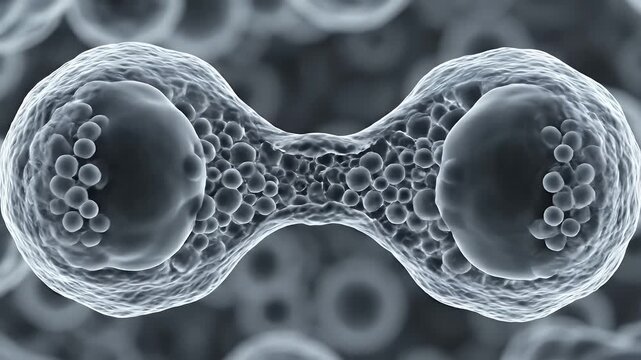 Detailed 3D Visualization of Biological Cell Mitosis