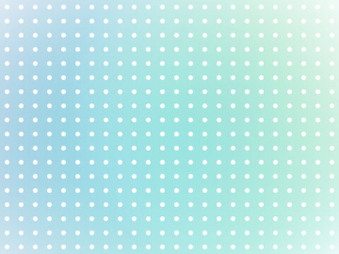 ドットパターン背景 ブルーグリーングラデーションの水玉ベクターデザイン素材 / Dot pattern background blue green gradient polka dot vector