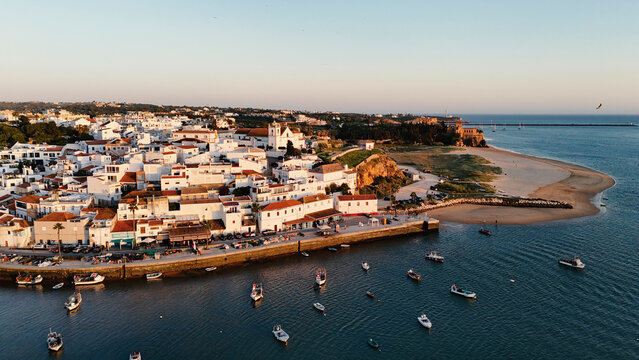 Aerial Ferragudo village