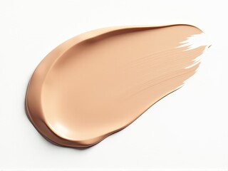 Fototapeta premium A close-up shot of liquid foundation on a white surface, ideal for beauty and cosmetic product photography