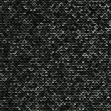 Dark black sequin texture background with shimmering metallic scales for elegant night party and luxury fashion concepts